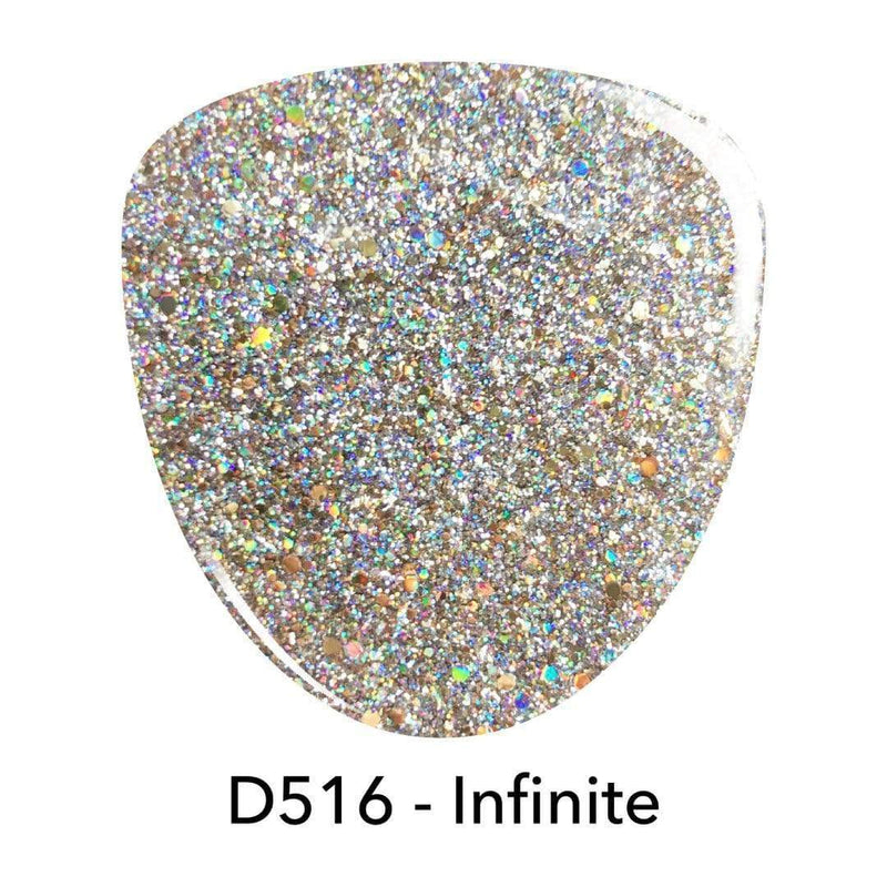 D516 Infinite Gold Glitter Dip Powder
