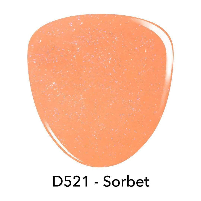 D521 Sorbet Peach Shimmer Dip Powder