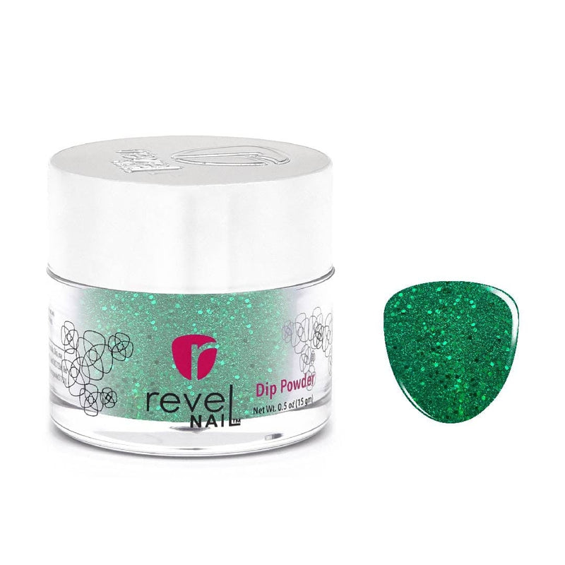 D533 Garland Green Glitter Dip Powder