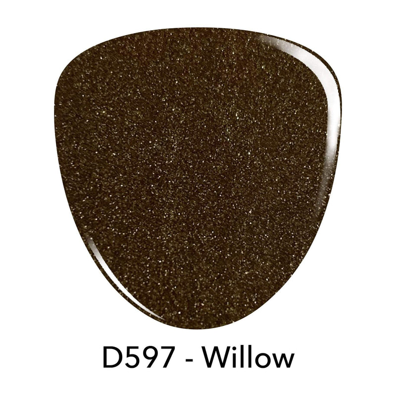 D597 Willow Brown Shimmer Dip Powder