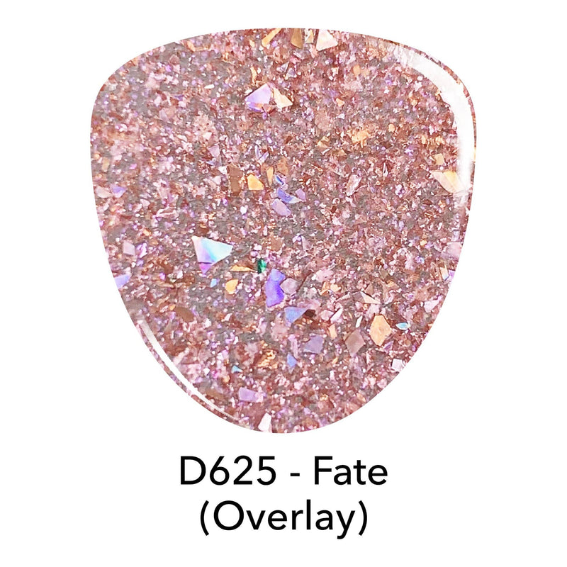 D625 Fate Pink Flake Dip Powder