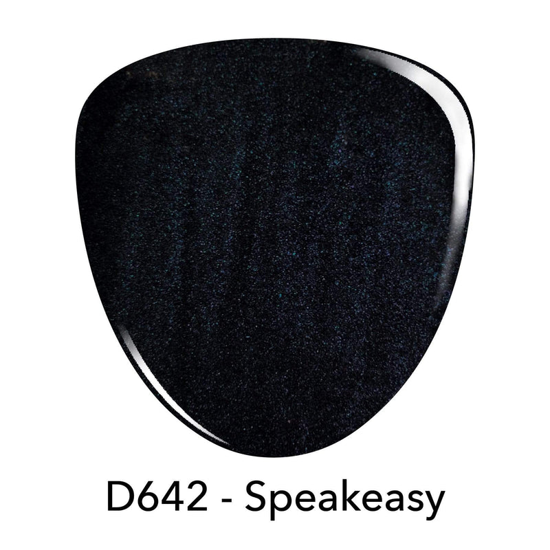 D642 Speakeasy Blue Shimmer Dip Powder