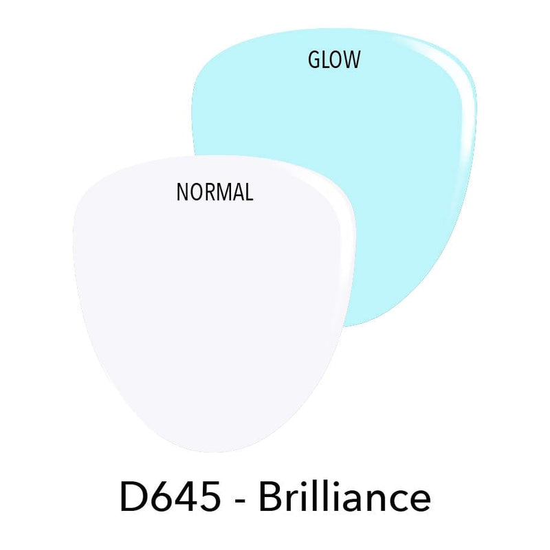 D645 Brilliance Aqua Glow Overlay Dip Powder