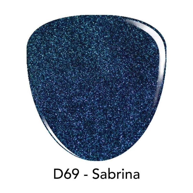D69 Sabrina Blue Shimmer Dip Powder