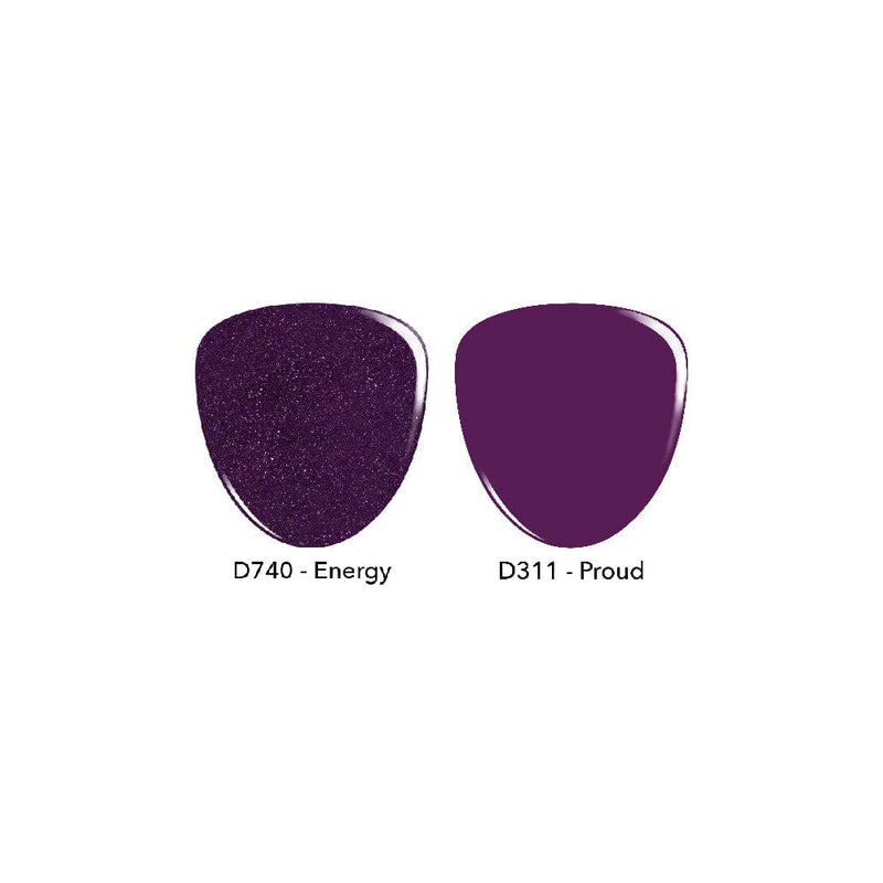 Revel Nail Dip Powder D740 Energy + D311 Proud 0.5 OZ