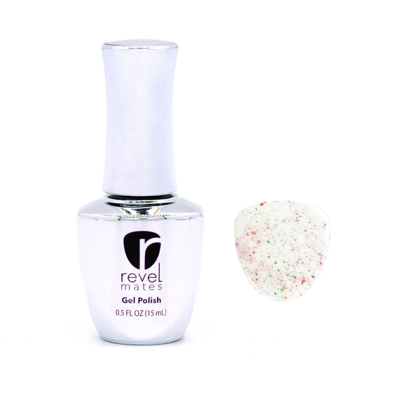 Revel Nail Dip Powder D789 Morning Dew White Glitter Gel Polish