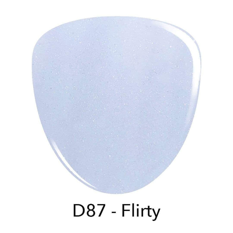 D87 Flirty Blue Shimmer Dip Powder
