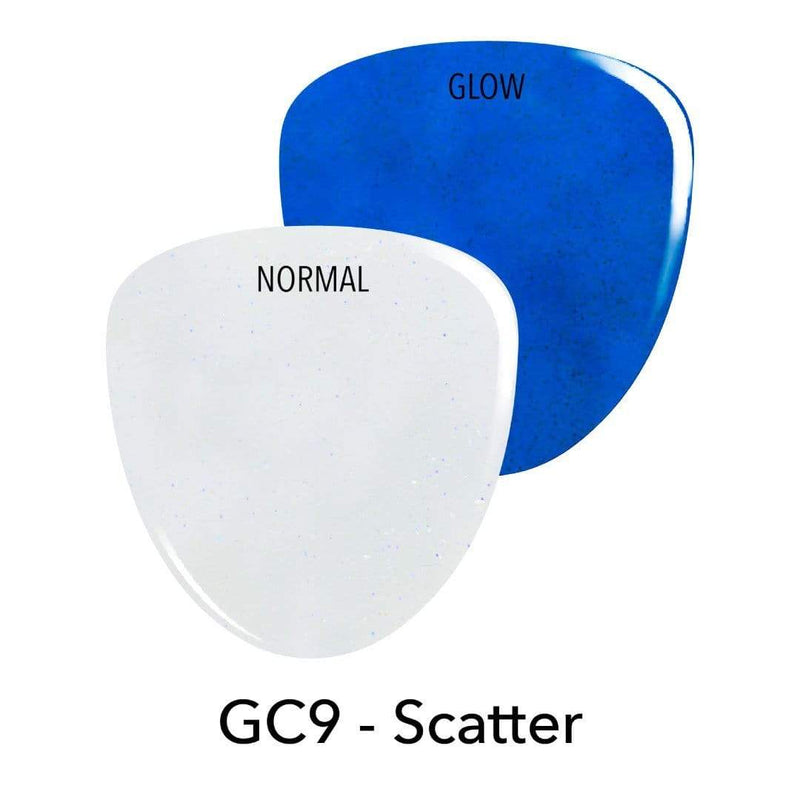 GC9 Scatter White Glitter Dip Powder