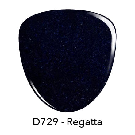 D729 Regatta Blue Shimmer Nail Polish + Dip Set