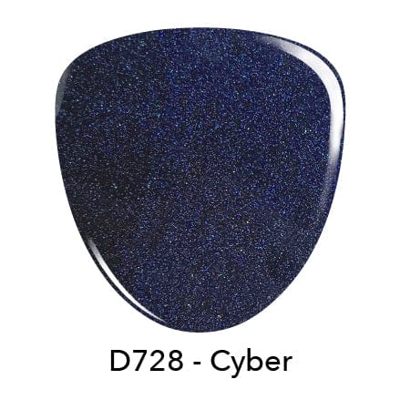 P728 Cyber Blue Shimmer Nail Polish