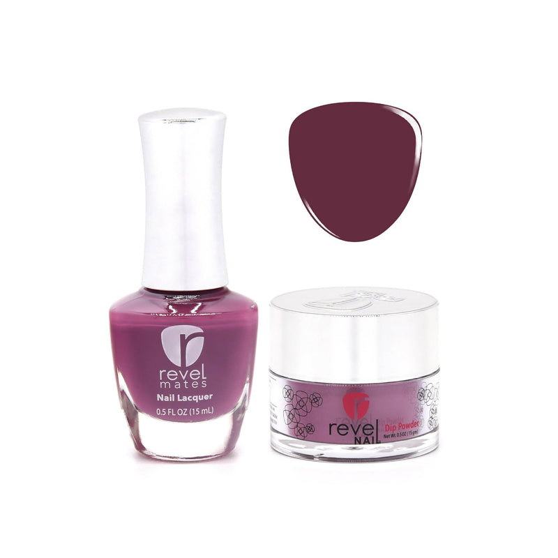 D175 Juno Purple Crème Nail Polish + Dip Powder Set