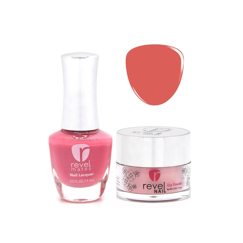 D316 Merlot Peach Crème Nail Polish + Dip Powder Set