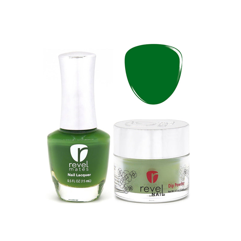 D335 Kelly Green Crème Nail Polish + Dip Powder Set