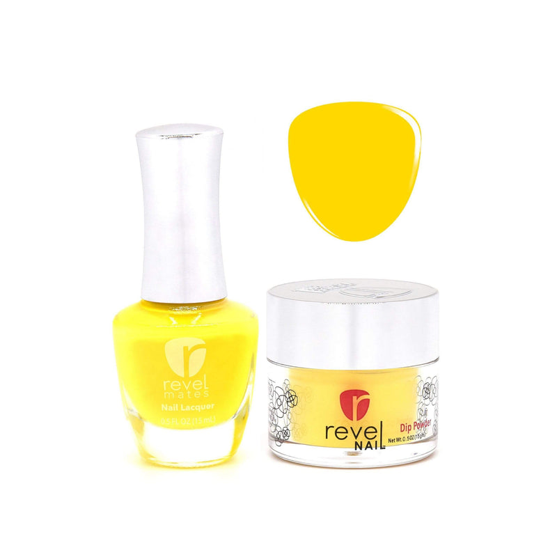 D365 Belle Yellow Crème Nail Polish + Dip Powder Set