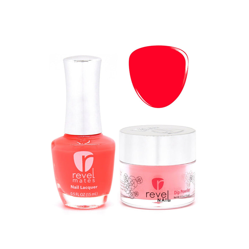 D374 Sasha Pink Crème Nail Polish + Dip Powder Set